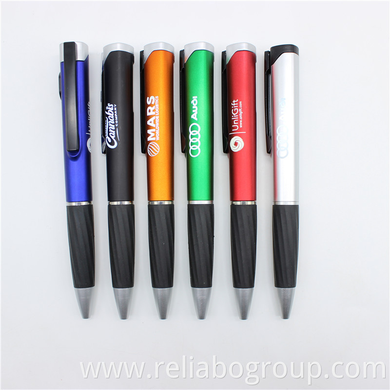 OEM Led Light Up Gift Soft Touch Screen Pen Custom logo Stylus Promotion Ballpoint Pen